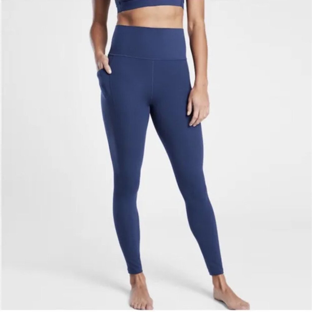 ATHLETA Salutation Stash Pocket II Leggings – Full Length Blue – Size M